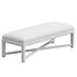 Vintage Parsons Upholstered Bench With Stretcher - Thumbnail 2