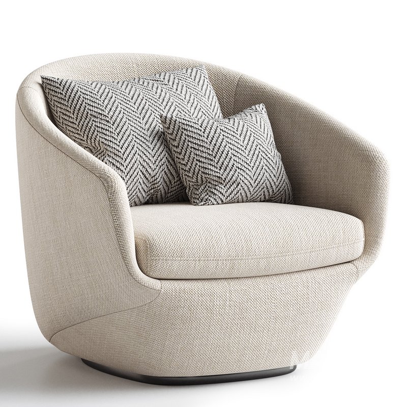 Donna Fabric Lounge Chair - Image 1