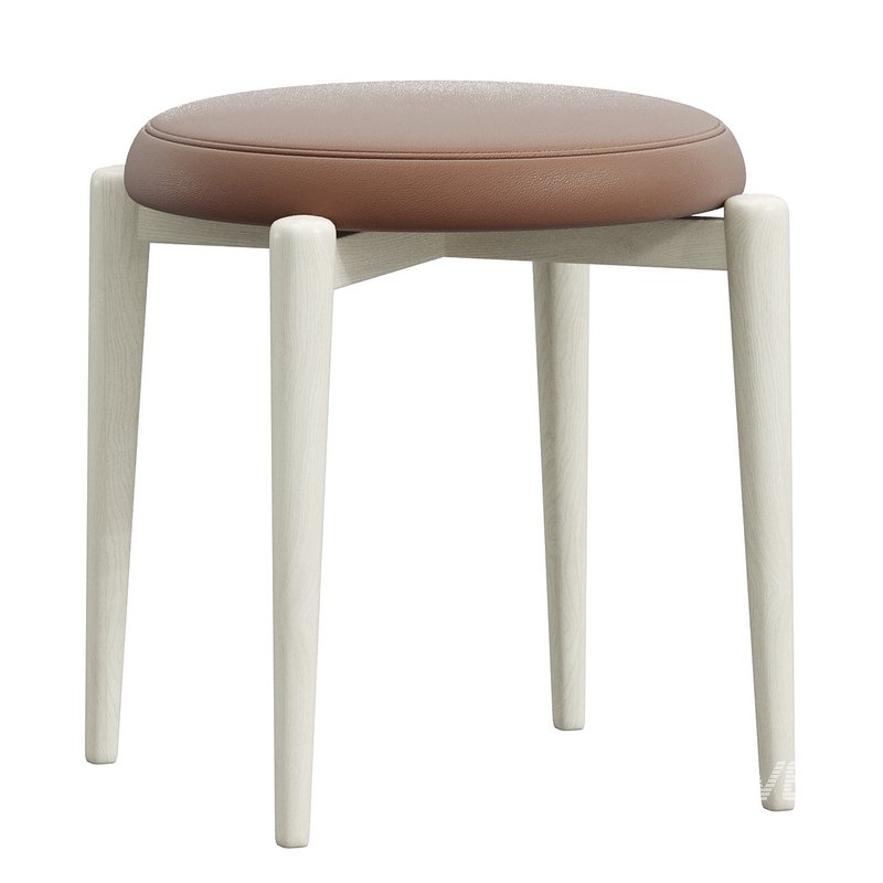Modern Uplostered Stackable Accent Stools - Image 2
