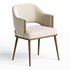 Contemporary Dining Chair Upholstered in Velvet - Thumbnail 2