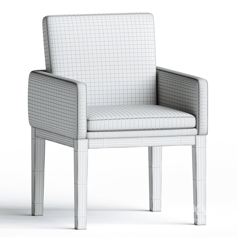 Jake Upholstered Dining Armchair - Image 3
