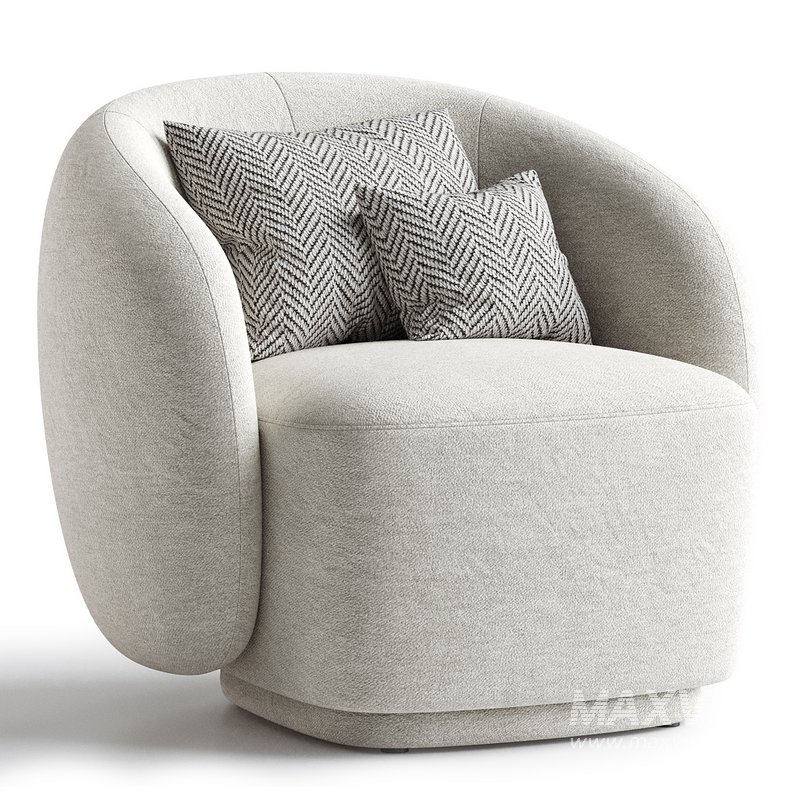 Fauteuil Aimee teddy white - Image 3