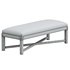 Vintage Parsons Upholstered Bench With Stretcher - Thumbnail 3