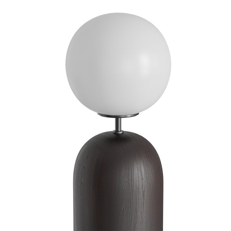 Ori Globe Floor Lamp With Black Wood Base - Image 3
