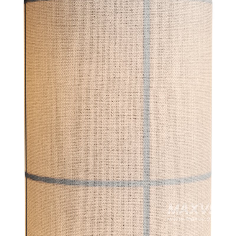 Hana 1 Light Table Lamp in Black with Natural Linen Shade - Image 5