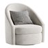Hotraffy Simple Modern Swivel Glider Accent Chair - Thumbnail 1