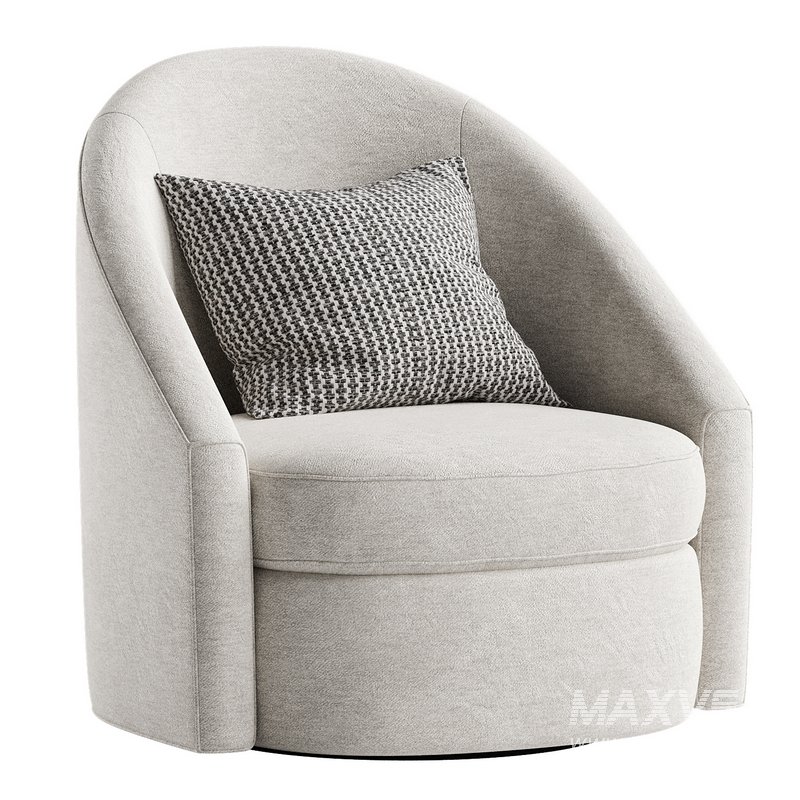 Hotraffy Simple Modern Swivel Glider Accent Chair - Image 1