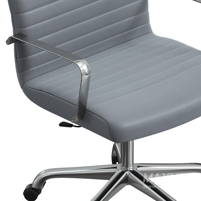 Finesse Mid Back Office Chair Gray - Image 3