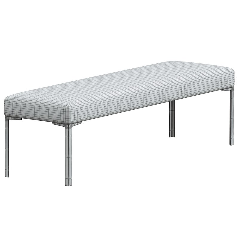 Astor 60 Brass Bench in Navy Velvet by Montage - Image 3