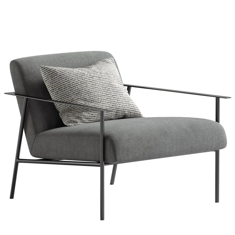 Tracy Fabric Lounge Chair Beige - Image 1