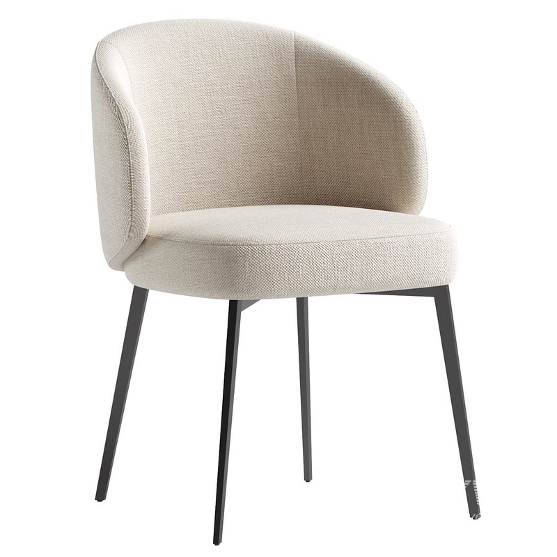 Boucle Dining Armchair Set 2 Eichholtz Lloyd - Image 4