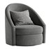 Hotraffy Simple Modern Swivel Glider Accent Chair - Thumbnail 4