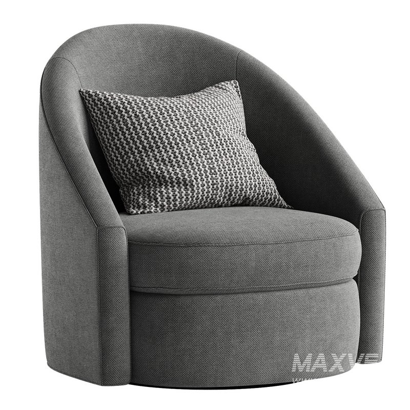 Hotraffy Simple Modern Swivel Glider Accent Chair - Image 4
