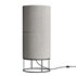 Hana 1 Light Table Lamp in Black with Natural Linen Shade - Thumbnail 3