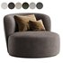 Fickle Cream Boucle Swivel Chair - Thumbnail 5