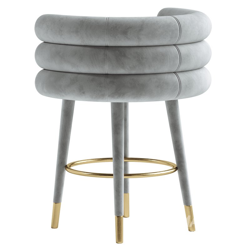 Betty Velvet Counter Stool - Image 4