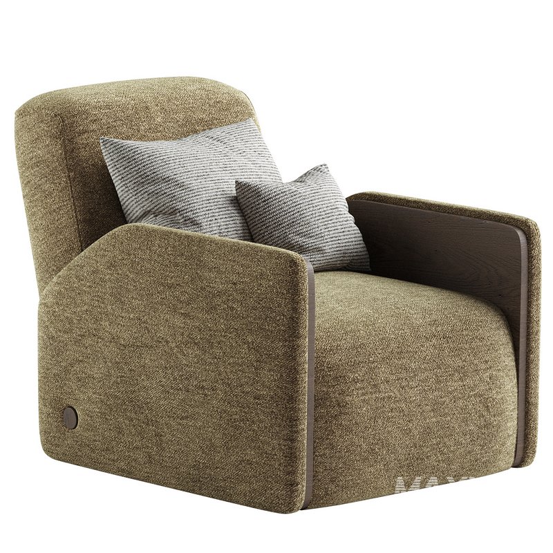 Oscar Armchair Black Tinted Oak - Image 4