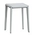 Modern Upholstered Metal Accent Stool with Backless Design and Stackable Legs - Thumbnail 5