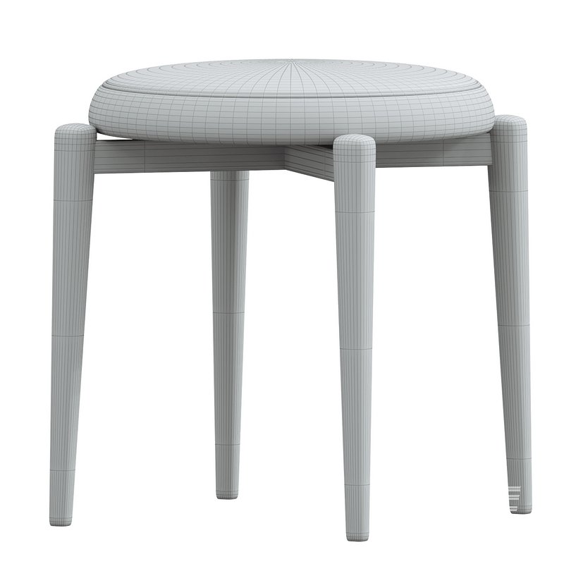 Modern Uplostered Stackable Accent Stools - Image 6