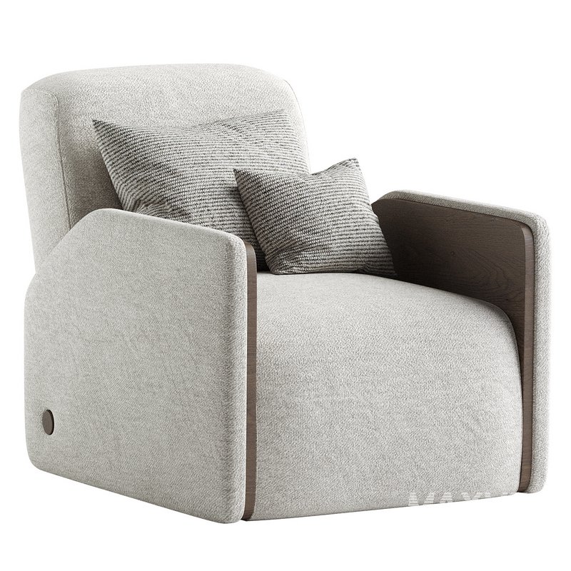 Oscar Armchair Black Tinted Oak - Image 5