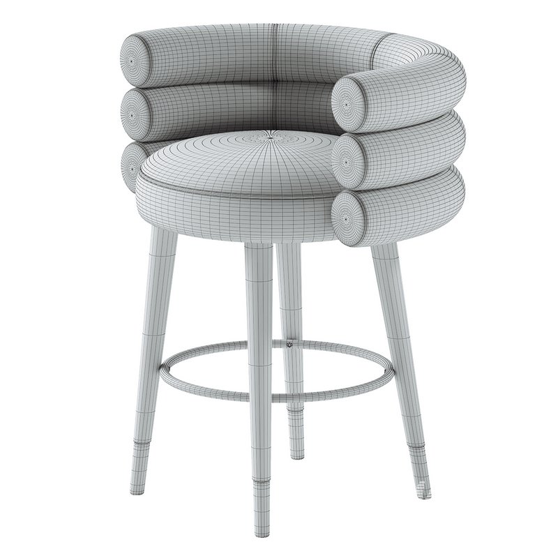 Betty Velvet Counter Stool - Image 5