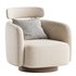Luna Swivel Accent Chair With Adjustable Backrest - Thumbnail 6