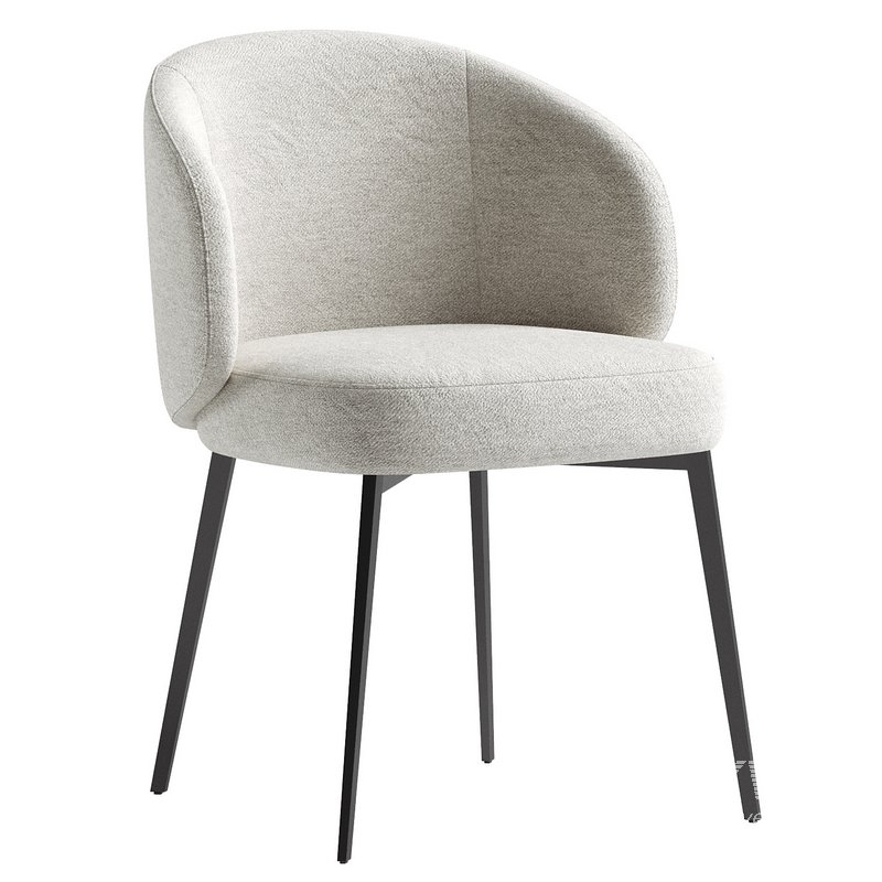 Boucle Dining Armchair Set 2 Eichholtz Lloyd - Image 6