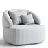 Upholstered Swivel Armchair - Thumbnail 7