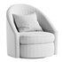 Hotraffy Simple Modern Swivel Glider Accent Chair - Thumbnail 7