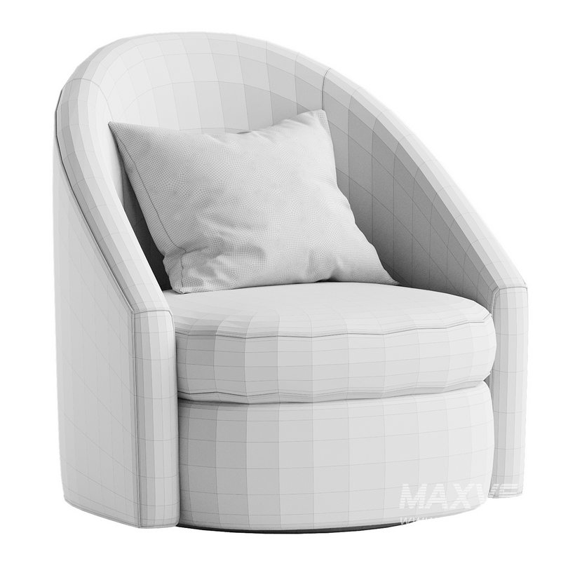 Hotraffy Simple Modern Swivel Glider Accent Chair - Image 7