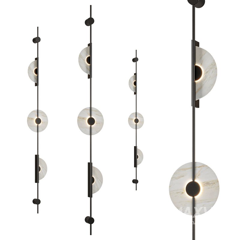 Alabaster Wall Sconce Black - Image 3