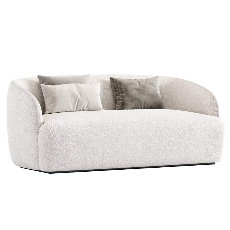 GWYNETH BOUCLE LOVESEAT SOFA - Image 3