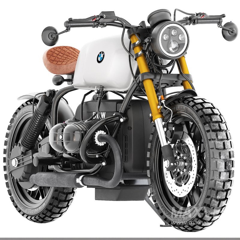 white bmw motorcycle r80 - Image 1