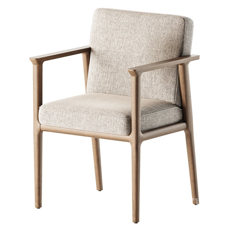 Solid Wood Arm Chair - Image 1