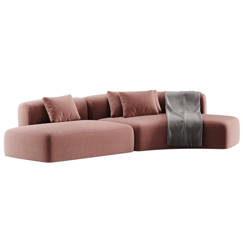 Cosy Curve Sofa 01 - Image 7
