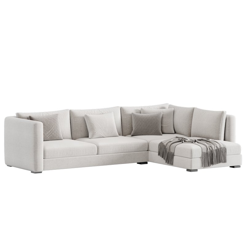 Blake Large Open End Corner Sofa by loomloft - Image 4