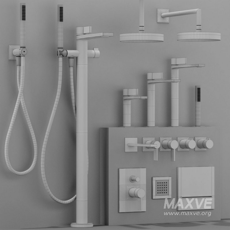 GESSI INVERSO RIGATO bathroom faucet set - Image 7