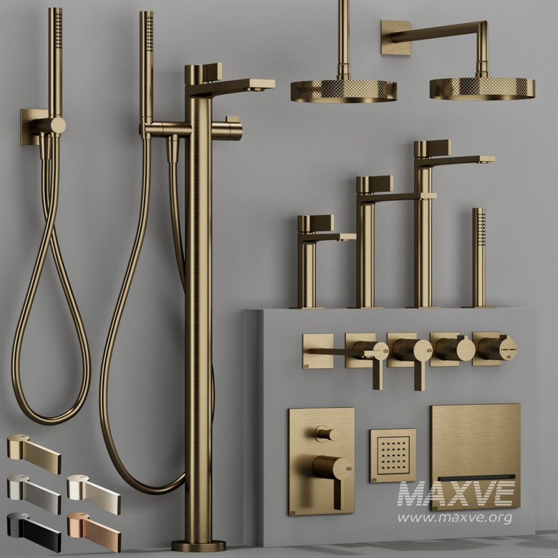 GESSI INVERSO RIGATO bathroom faucet set - Image 1