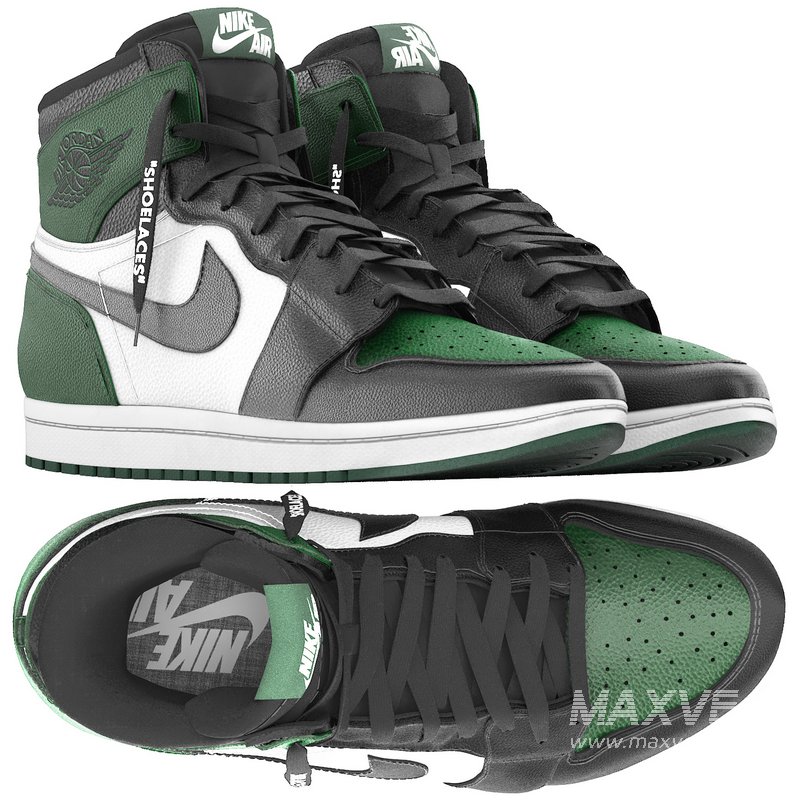 air jordan 1 retro high pine green - Image 1