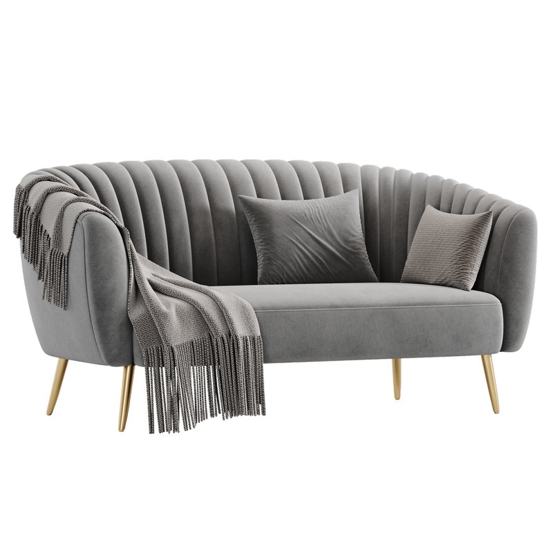 Sofa By Silver Orchid Albany - Image 4