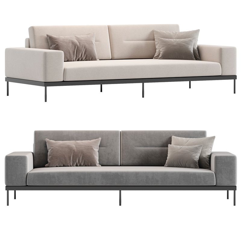 MAURO IVORY SOFA - Image 1