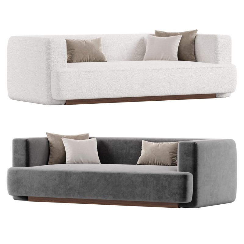 TERRAIN IVORY BOUCLE SOFA - Image 1