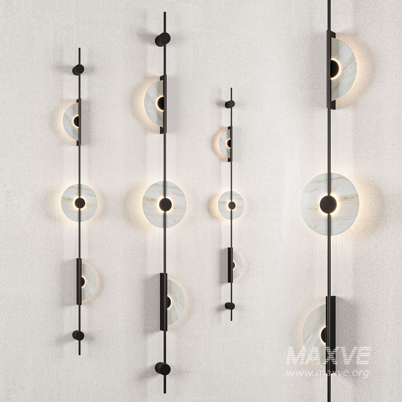 Alabaster Wall Sconce Black - Image 2