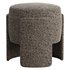 Round Chenille Ottoman - Thumbnail 4