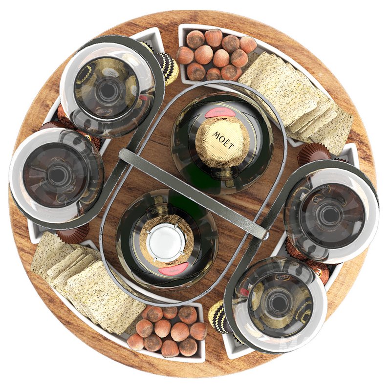 weston wine charcuterie caddy two bottle - Image 3