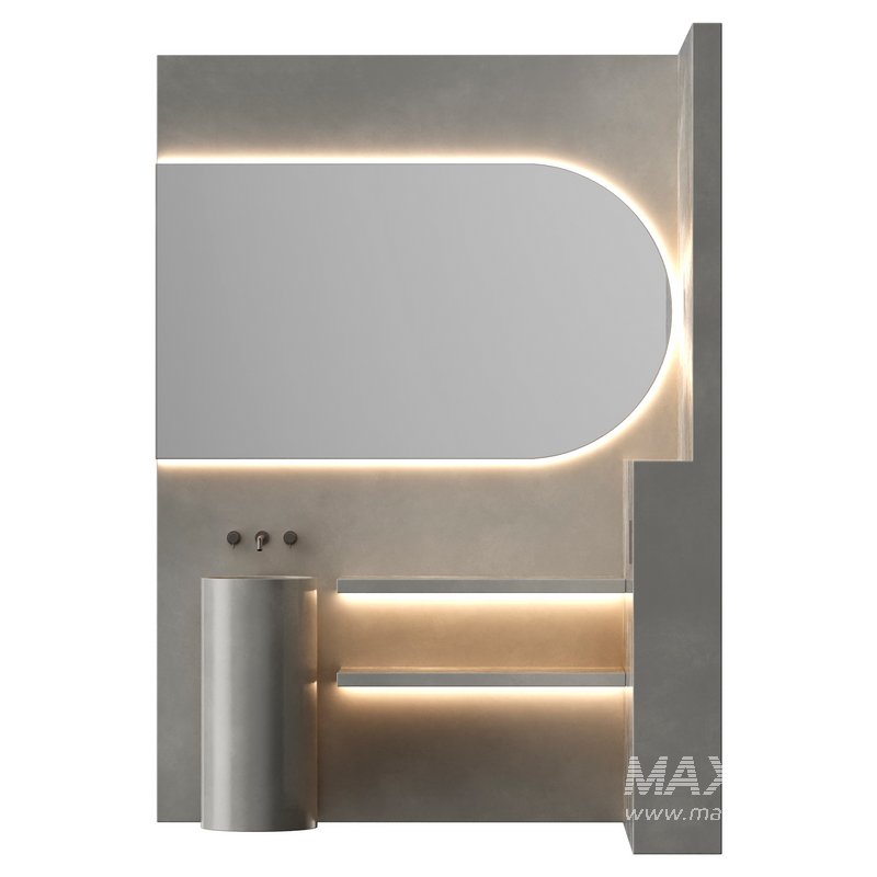 Modern minimalist bathroom furniture - Image 1