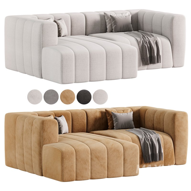 Langham Channel Tufted 2 Piece Modular Sectional Sofa - Image 1