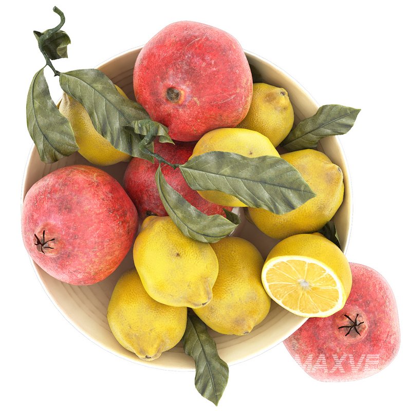 bowl of limes and pomegranates - Image 5