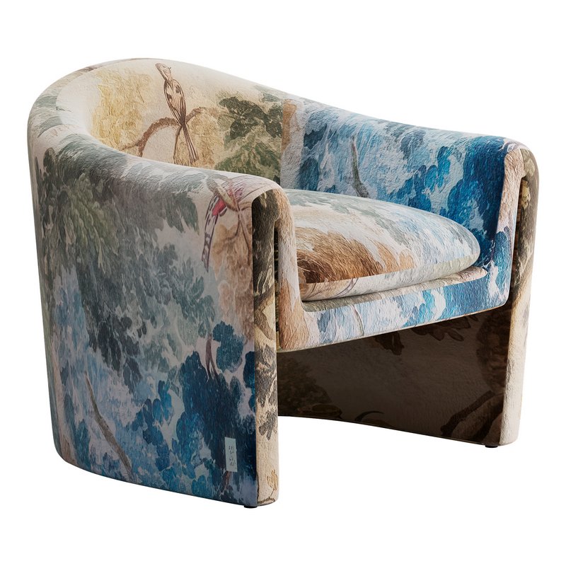 Willow Jacquard Sculptural Chair - Image 1