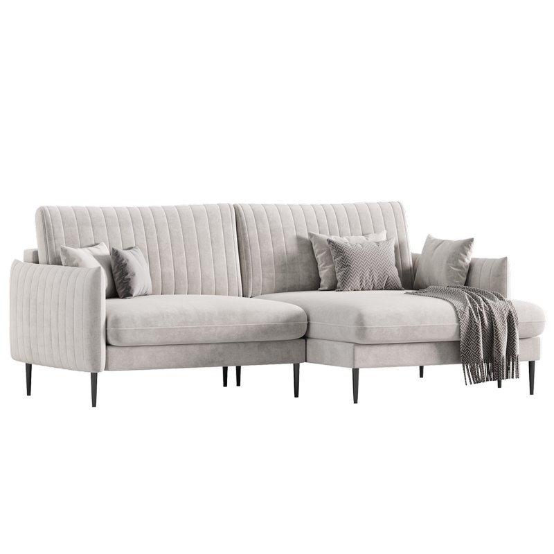 Svaut velvet Sofa - Image 6